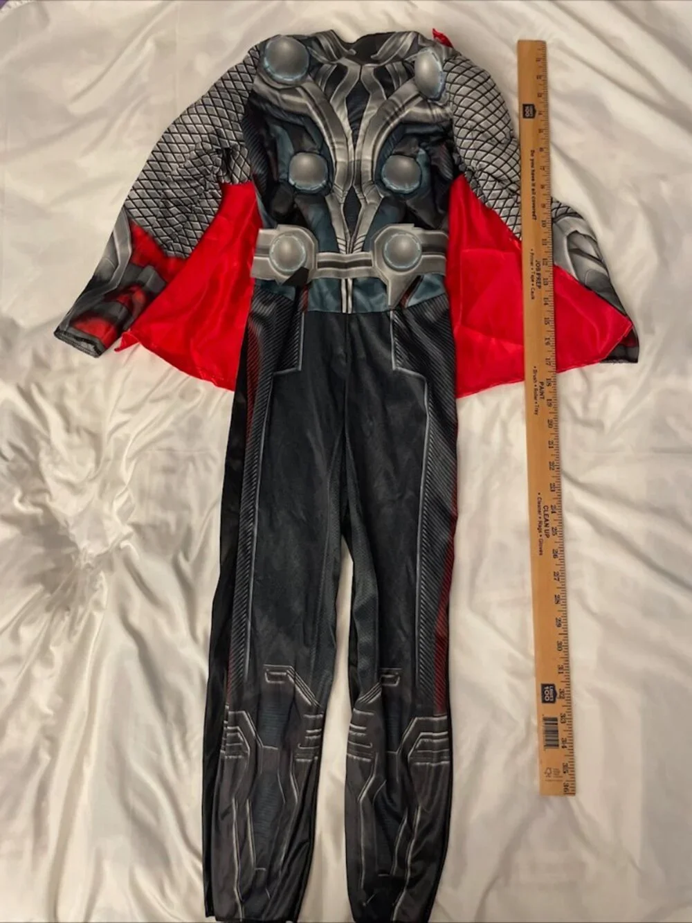 Thor Marvel Avengers Child Muscle Costume Jumpsuit Cape size M 7-8